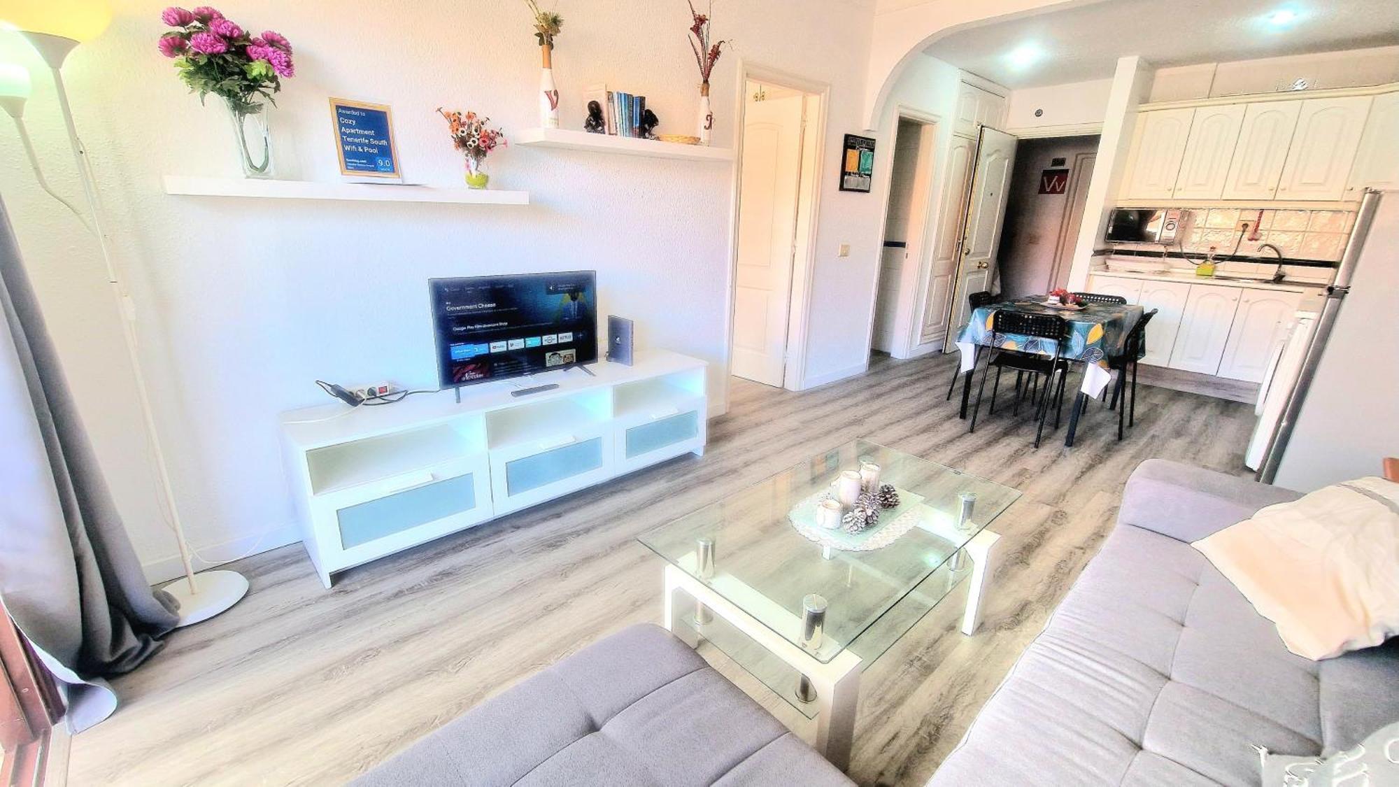 Cozy Apartment Tenerife South Wifi & Pool Коста дел Силенцио Екстериор снимка
